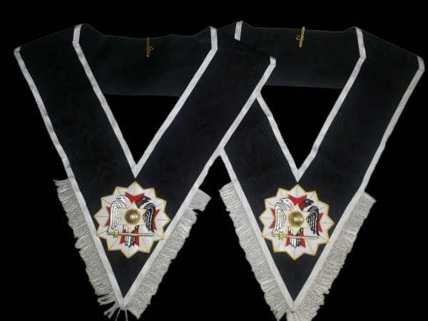 AASR Scottish Rite 32 degree collar with Eagle